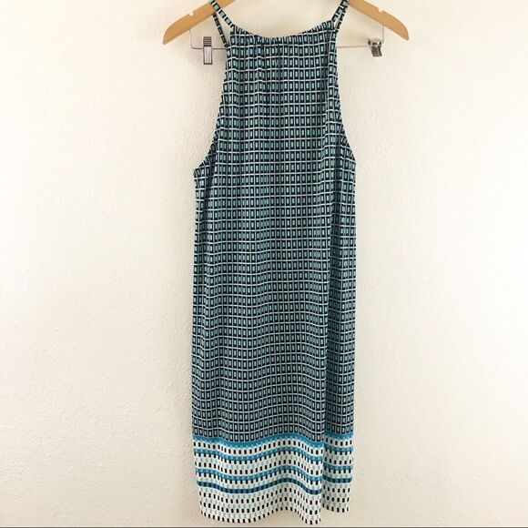 Max Edition Patterned Border Print Halter Dress M - Picture 4 of 7